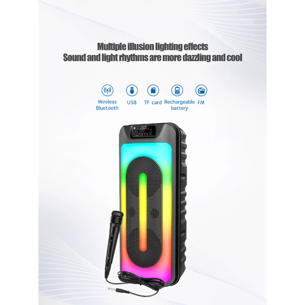 Boxa portabila cu microfon Poro 129 [3]