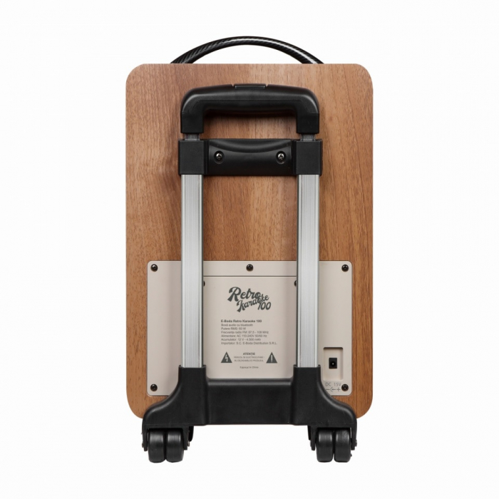Boxa portabila E-Boda Retro Karaoke 100, Bluetooth, Usb, Card TF, Auxiliar, Radio, 60W|Boxa portabila E-Boda , Retro Karaoke 100, Bluetooth, Usb, Card TF, Auxiliar, Radio, 60W [2]