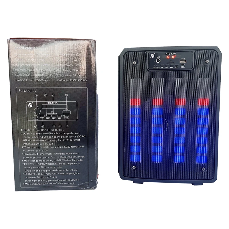 Boxa portabila Poro 132 cu microfon [4]