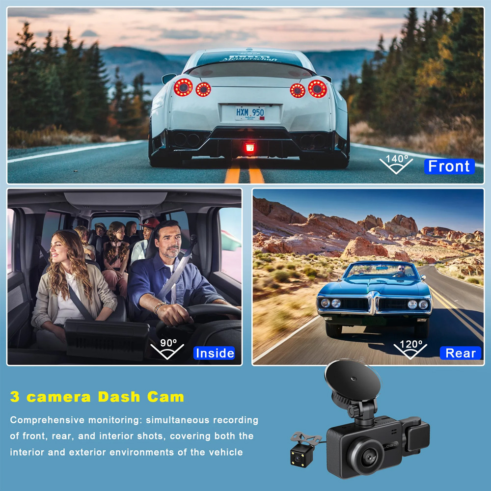 Camera de bord auto 3 in 1 Poro 112 [2]