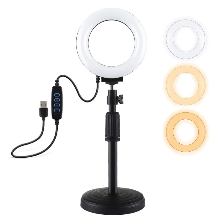 Lampa LED Ring Light RGB cu Baza Rotunda [1]