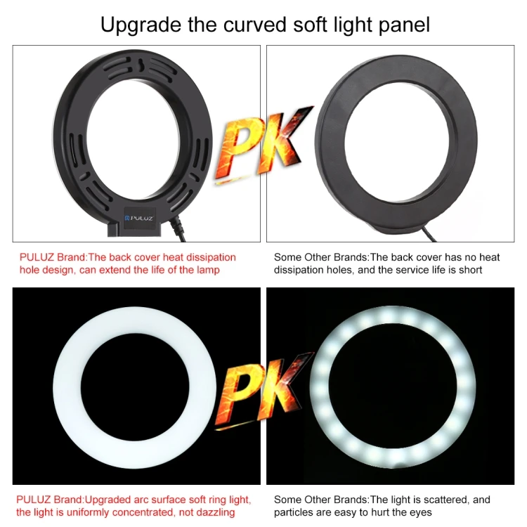 Lampa LED Ring Light RGB cu Baza Rotunda [7]