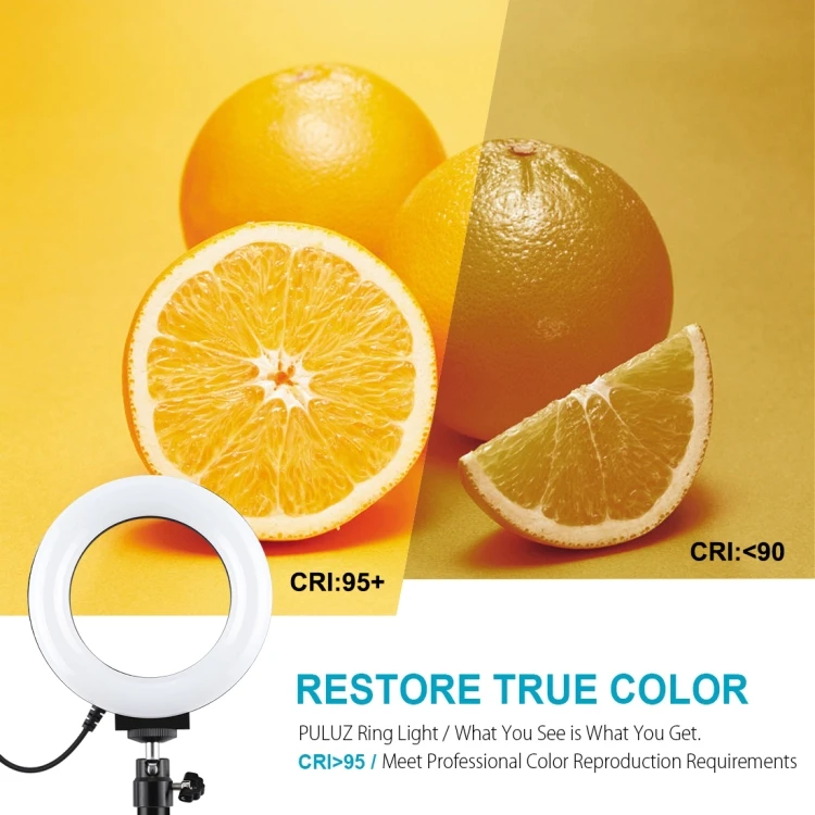 Lampa LED Ring Light RGB cu Baza Rotunda [6]