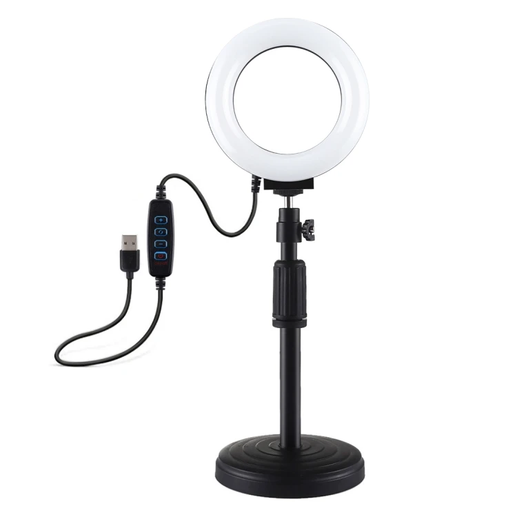 Lampa LED Ring Light RGB cu Baza Rotunda [2]
