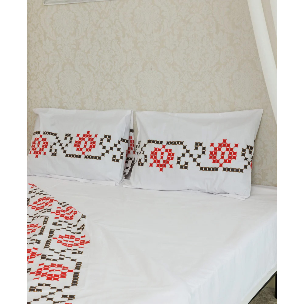 Lenjerie de pat pentru 2 persoane, Poro 90 Bumbac 100% [3]