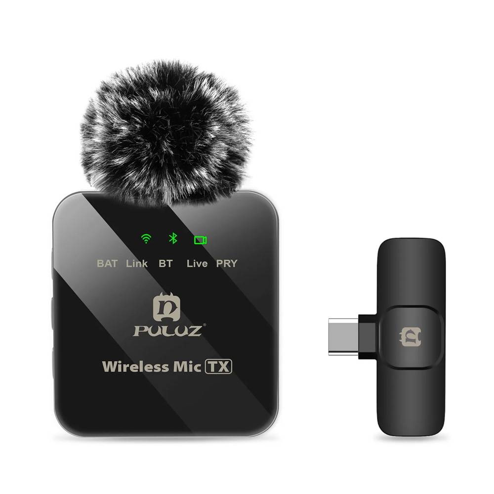 Set Microfon lavaliera wireless cu protectie de vant [2]