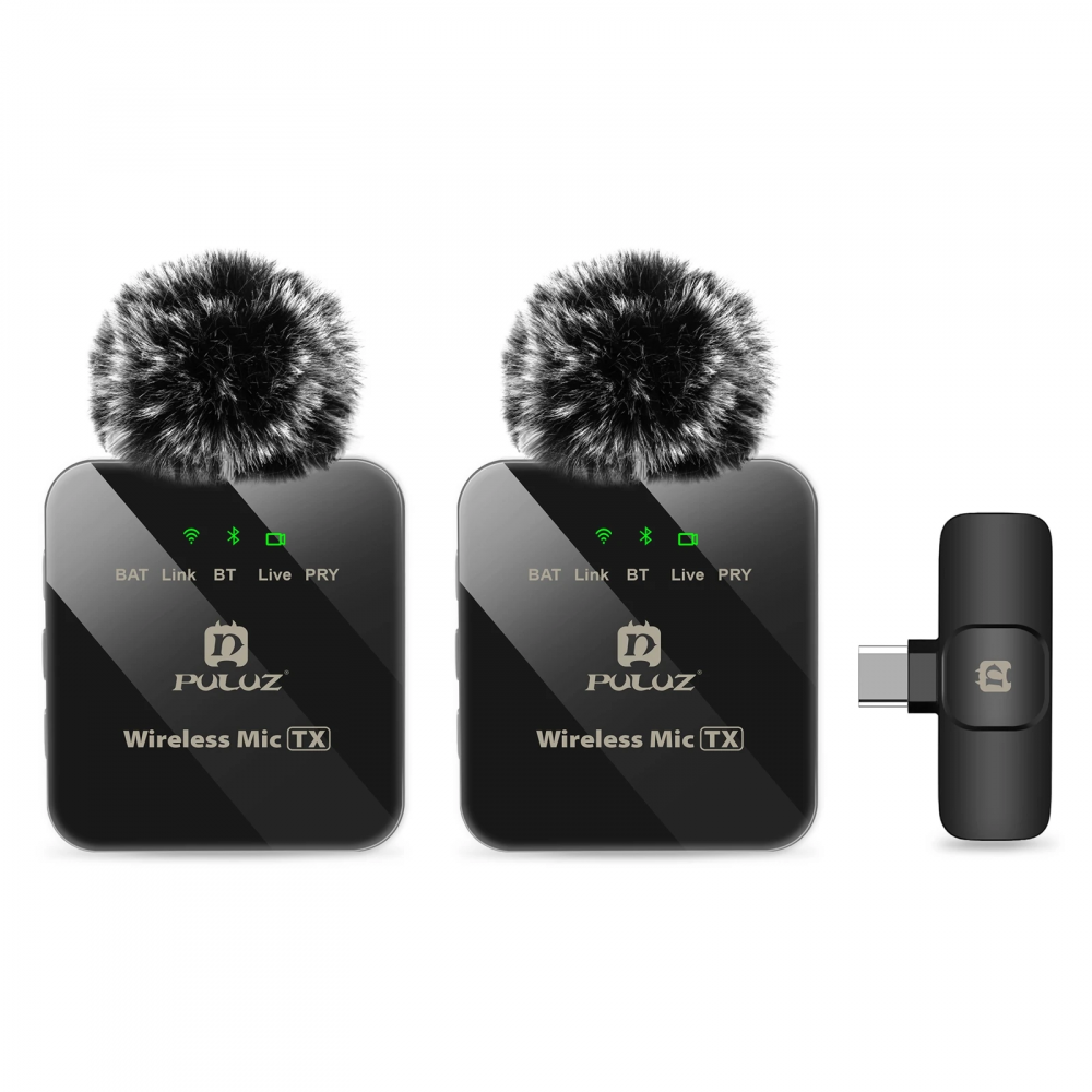 Set Microfon lavaliera wireless cu protectie de vant [1]