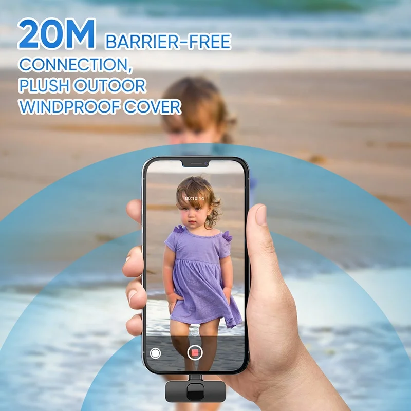 Microfon tip lavaliera wireless cu reducere a zgomotului de fond [4]