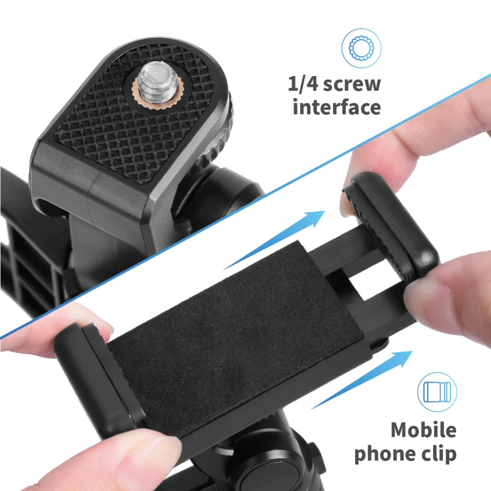Mini trepied portabil pentru camera si telefon [8]