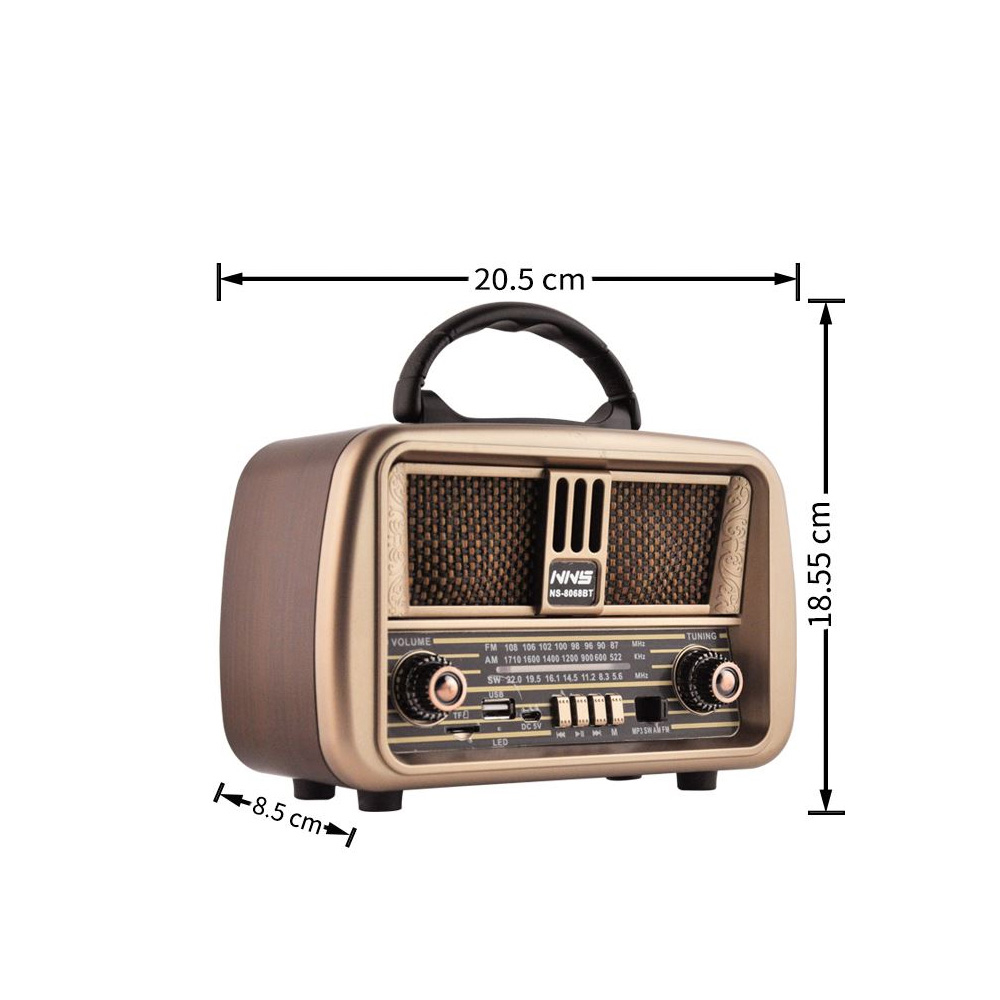 Radio Portabil Retro PORO 143 [7]