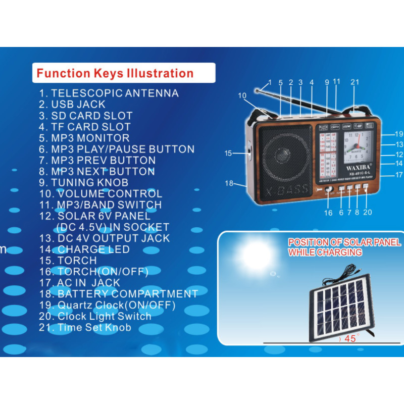 Radio Portabil Retro PORO 144 [5]