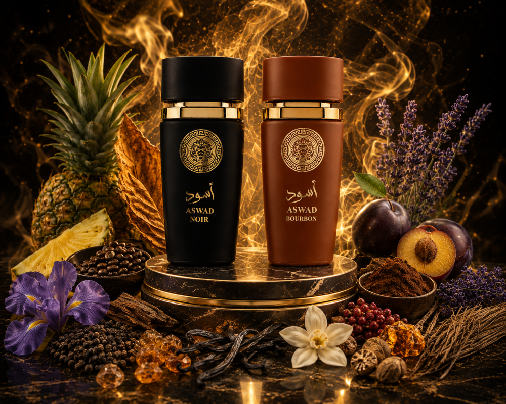 Set 2 parfumuri pentru barbati Aswad Bourbon si Noir, 2x100 ml [3]