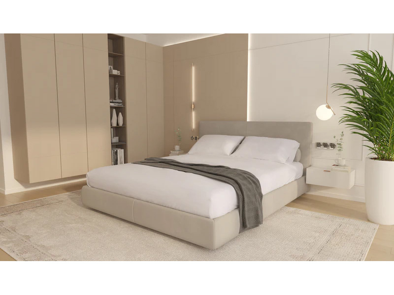 Set cearceaf cu elastic 160x200 plus 2 fete de perna 50x70, Alb [1]