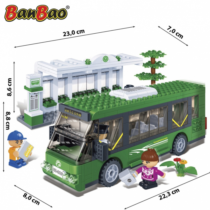 Set constructie Autobuz, BanBao 1|Set constructie Autobuz, BanBao|Set constructie Autobuz, BanBao 2 [3]