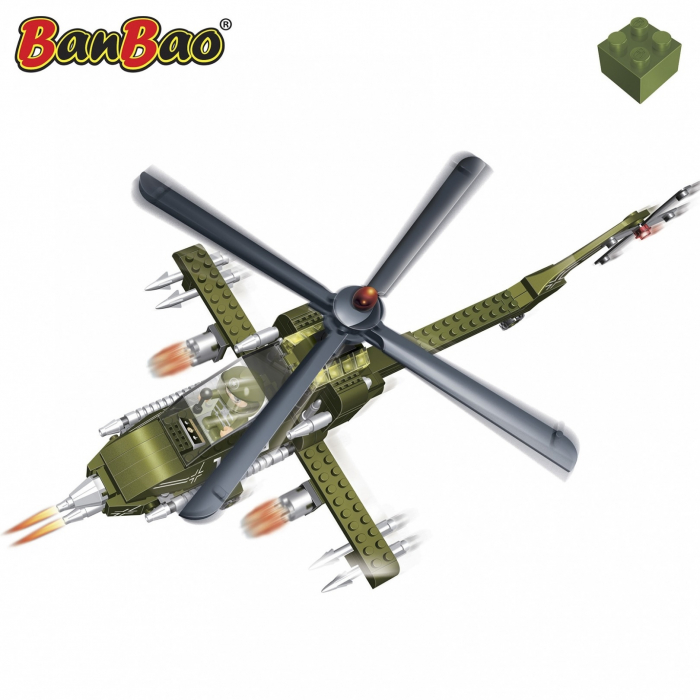 Set constructie Elicopter militar mare, BanBao 1|Set constructie Elicopter militar mare, BanBao|Set constructie Elicopter militar mare, BanBao 2|Set constructie Elicopter militar mare, BanBao 3 [2]