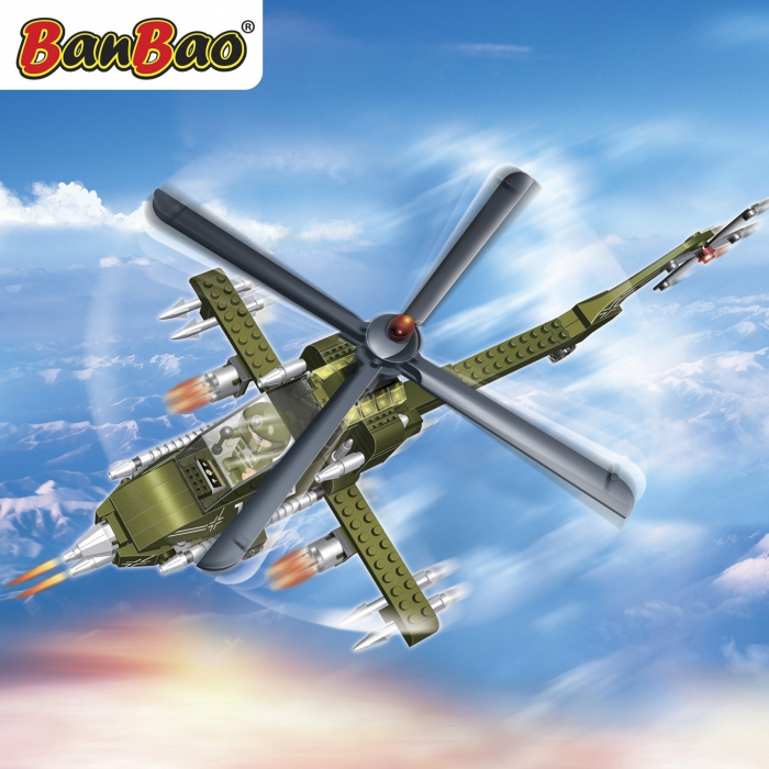 Set constructie Elicopter militar mare, BanBao 1|Set constructie Elicopter militar mare, BanBao|Set constructie Elicopter militar mare, BanBao 2|Set constructie Elicopter militar mare, BanBao 3 [3]