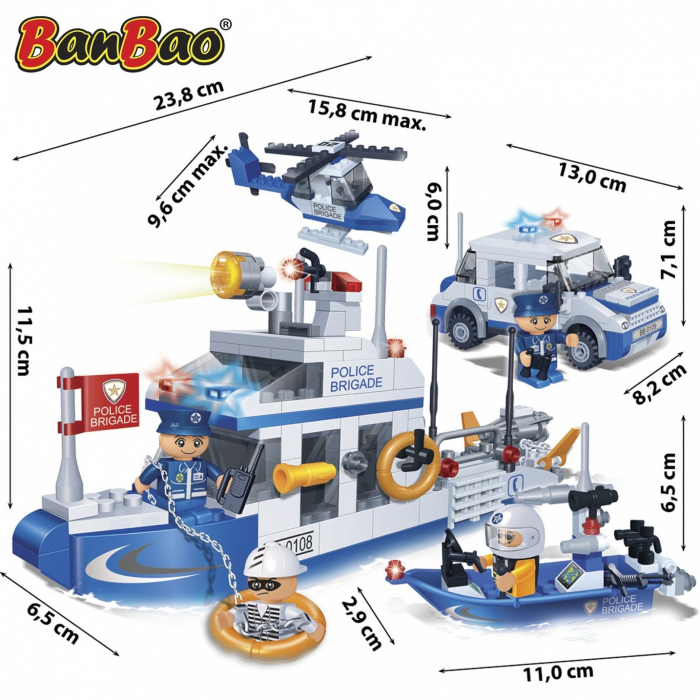 Set constructie interventie politie, BanBao 2|Set constructie interventie politie, BanBao 1|Set constructie interventie politie, BanBao 3 [3]
