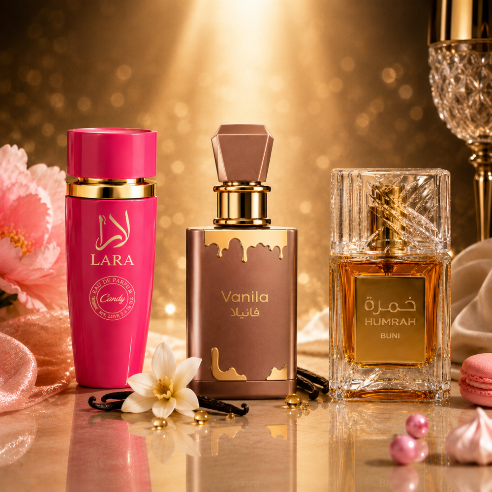 Set de 3 parfumuri pentru femei: Lara, Vanilie, Humrah, 300 ml [3]