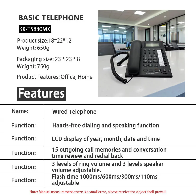 Telefon Fix cu fir Poro 118 [5]