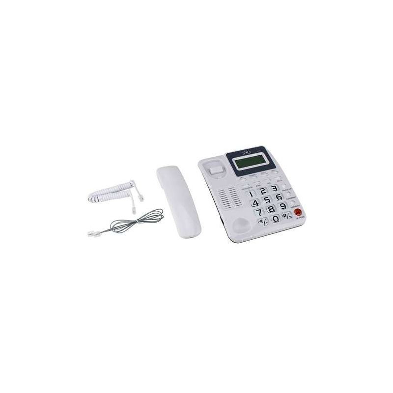 Telefon fix cu fir Poro 124 cu ID apelant [7]