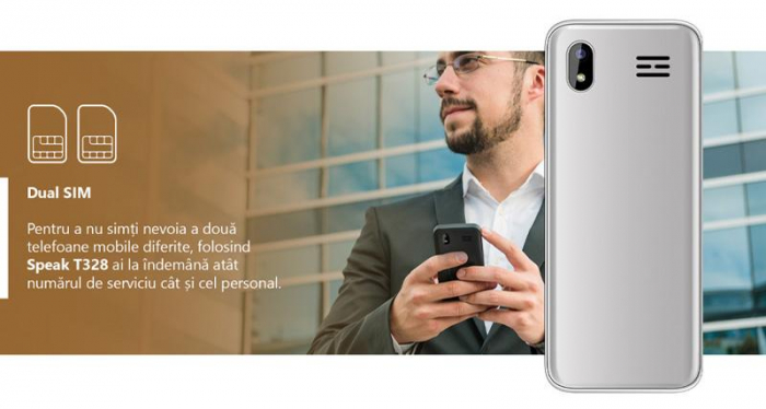 Telefon mobil E-boda T328 Gri [6]