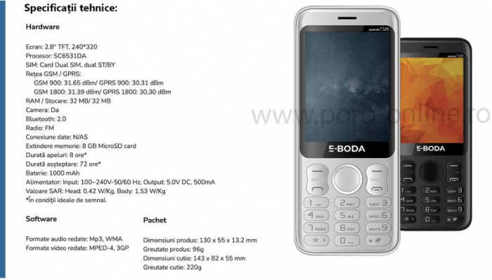 Telefon mobil T328 Negru [4]
