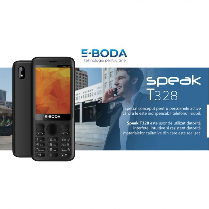 Telefon mobil T328 Negru [2]