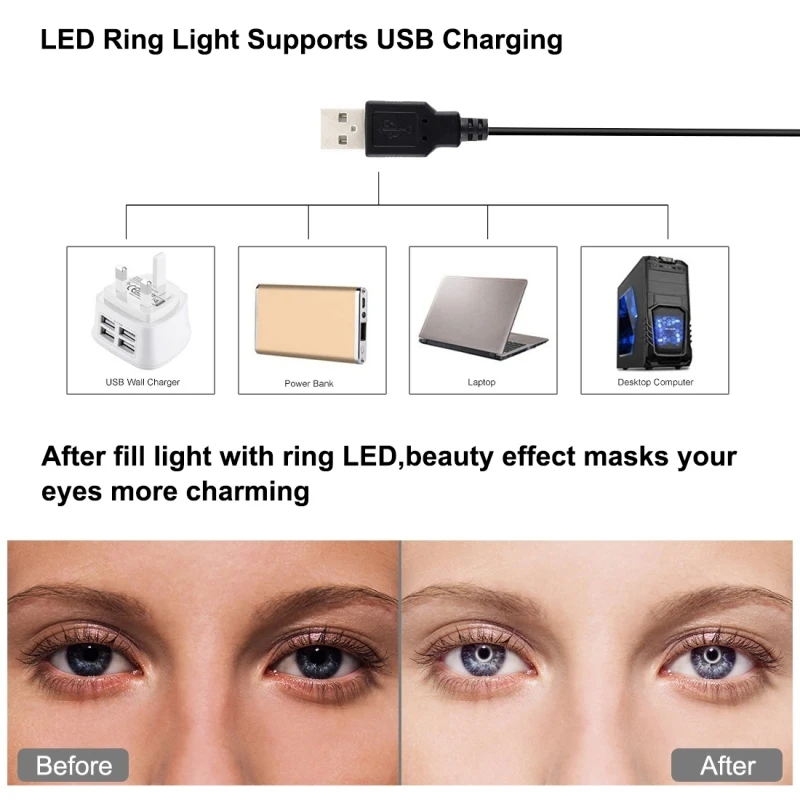 Trepied Reglabil cu 3 Suporturi și Ring Light LED [7]
