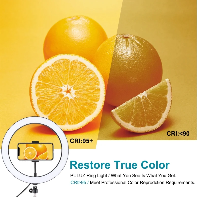 Trepied Reglabil cu 3 Suporturi și Ring Light LED [6]