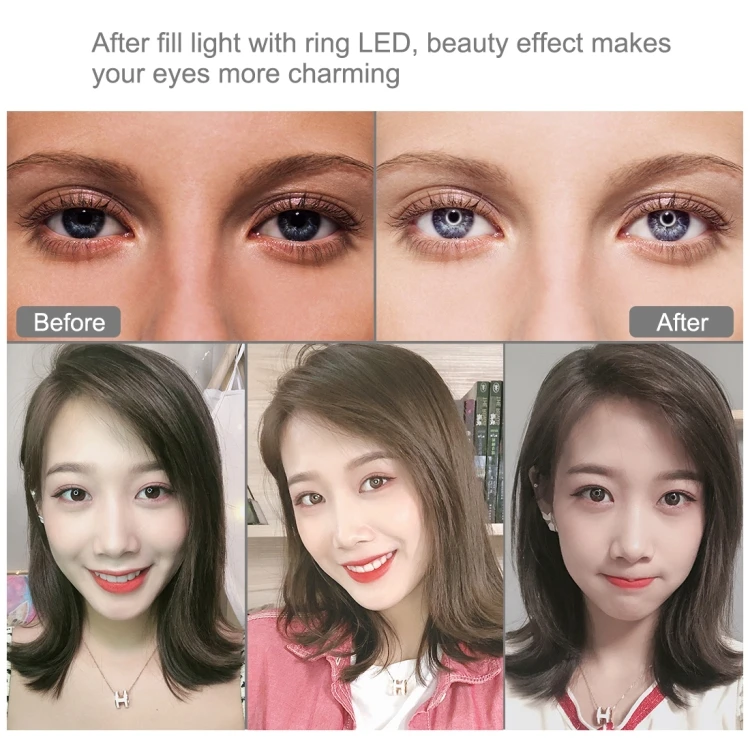 Trepied Reglabil cu Ring Light LED 26cm [5]