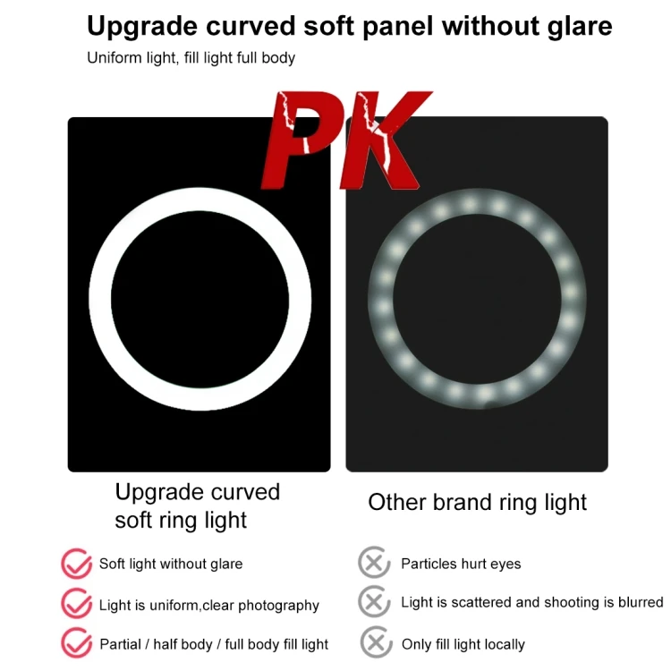 Trepied Reglabil cu Ring Light LED 26cm [6]