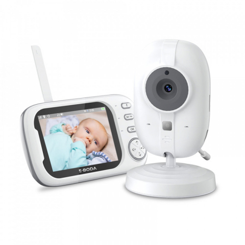 Camere Video - Baby Monitor, Camera audio-video wireless pentru supraveghere bebelusi, E-boda