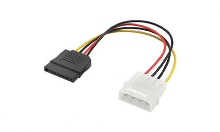 Cabluri - Cablu adaptor alimentare Sata 15 pini la Molex 4 pini,