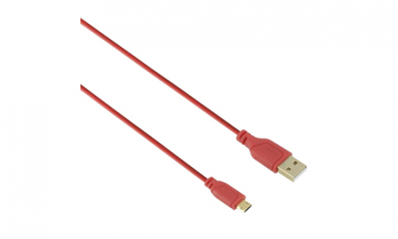Cabluri - Cablu de date Hama micro-Usb Flexibil, Subtire, 0.75 m, Rosu|Hama micro usb rosu 4|Hama micro usb rosu 5|Hama micro usb rosu 6