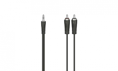 Cabluri - Cablu jack 3.5 mm - 2xRCA 1.5 m negru