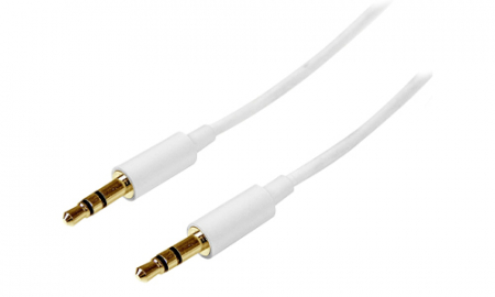 Cabluri - Cablu Jack 3.5 mm - Jack 3.5 mm, 1 m, alb