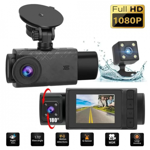 Camera de bord auto 3 in 1 Poro 114 [3]
