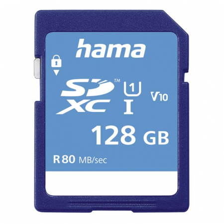 Carduri Memorie - Hama Card Memorie SDXC 128GB clasa 10 UHS I 80MBs