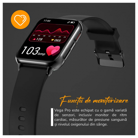 Ceas Smartwatch E-Boda SQ - Vega Pro, Amoled, Ip67 [3]