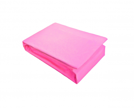 Cearceafuri si fete de perna - Husa jersery 160×200 fuchsia +1 set 2 fete perna bumbac 50×70