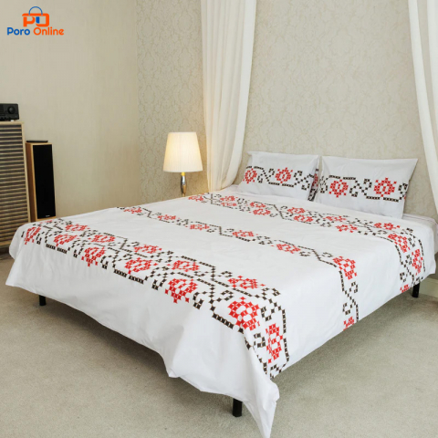 Lenjerii de Pat - Lenjerie de pat pentru 2 persoane, Poro 90 Bumbac 100%