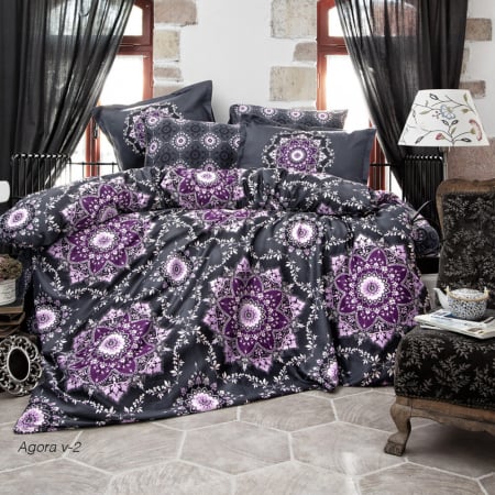 Lenjerie de pat satin - king size - Lenjerie de pat satin Clasy king size (AGORA V2)