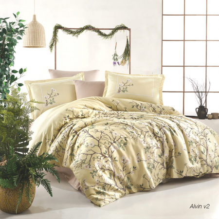 Lenjerie de pat satin - king size - Lenjerie de pat satin Clasy king size (ALVIN V2)