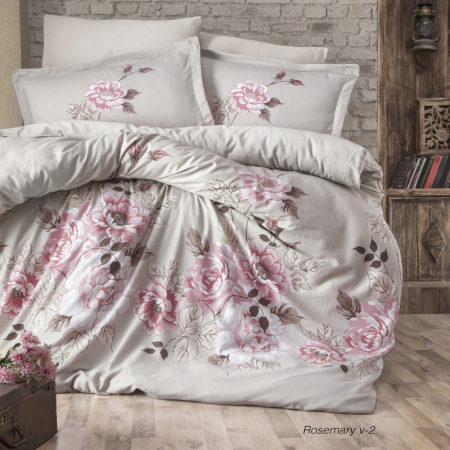 Lenjerie de pat satin - king size - Lenjerie de pat satin Clasy king size (ROSEMARY V2)