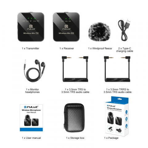 Set Microfon Lavalier Wireless [6]