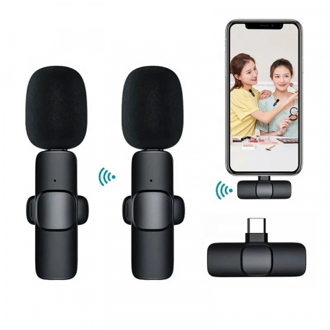 Microfon tip lavaliera wireless cu reducere a zgomotului de fond [1]