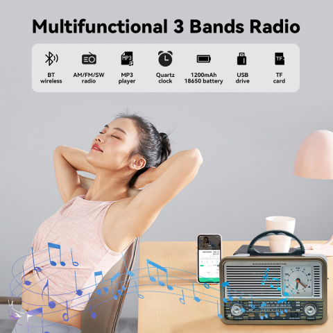 Radio Portabil Retro Poro 137 [3]