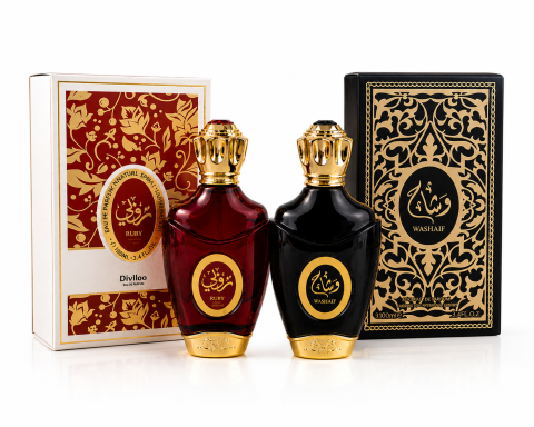Produse Noi - Set 2 parfumuri arabesti WASHAH si RUBY, 200 ml