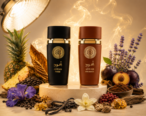Set 2 parfumuri pentru barbati Aswad Bourbon si Noir, 2x100 ml [1]