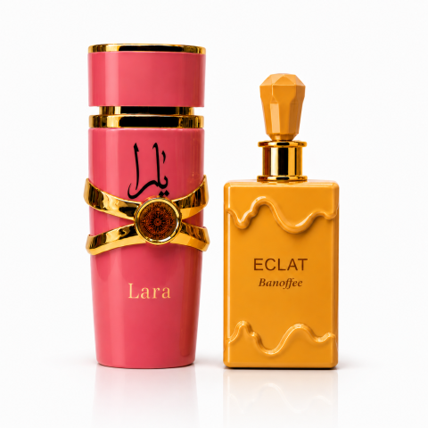 Set Parfum - Set 2 parfumuri pentru femei Arabesti, Eclat Banoffi, Lara Candy , 2x100ml
